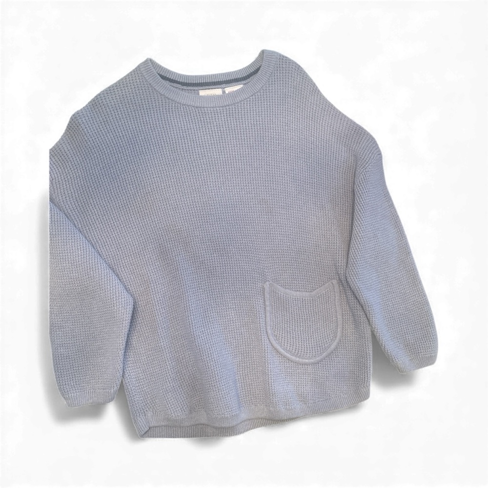 Zara Light Blue Kids' Sweater with Pocket